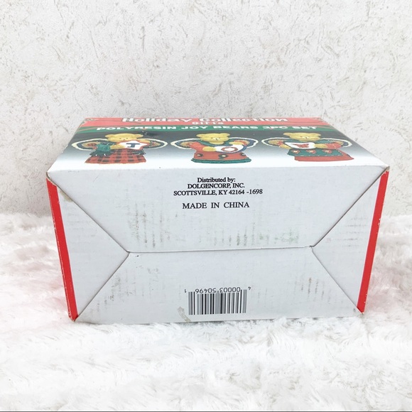 Vintage Dolgencorp joy angel Christmas bear figures patchwork holiday - Picture 13 of 13